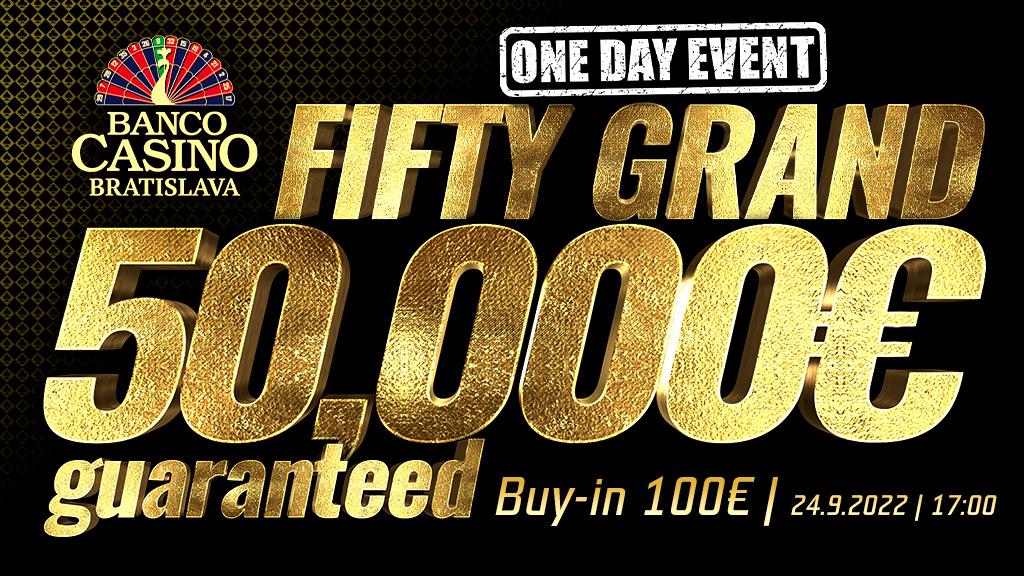 Grand Week will bring a one-day 50,000€ GTD for only 100€!