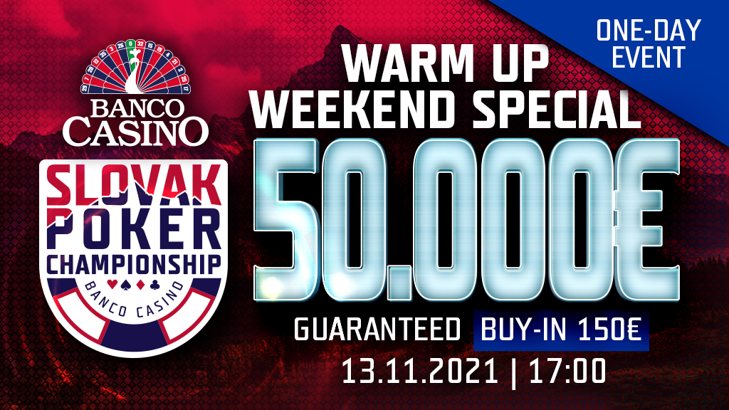 SPC Warm Up Sepcial 50.000€ GTD za vstupné 150€!