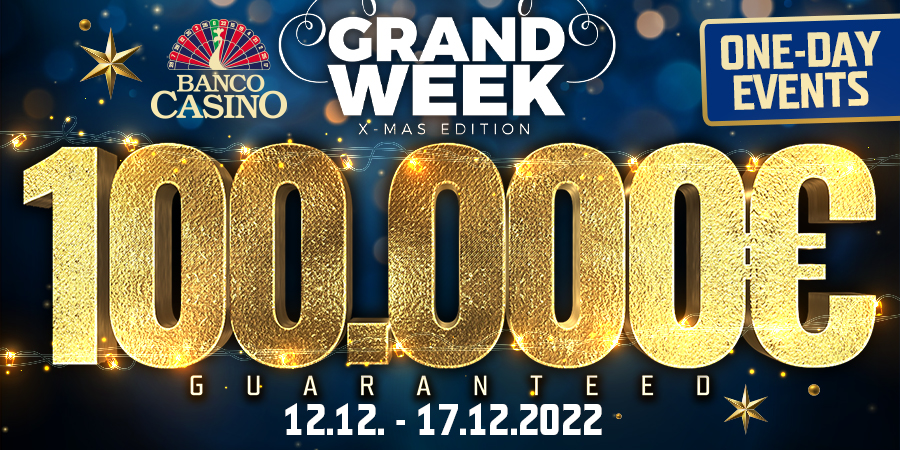 Vianočná edícia Grand Week prinesie 100.000€ GTD v jednodňovkách!
