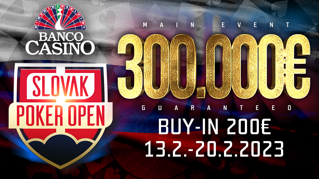 Slovak Poker Open Main Event € 300.000 GTD für nur € 200!