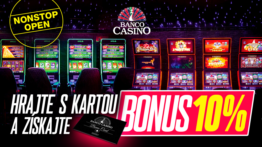 Hrajte s Banco Kartou a získajte bonus až 10%!