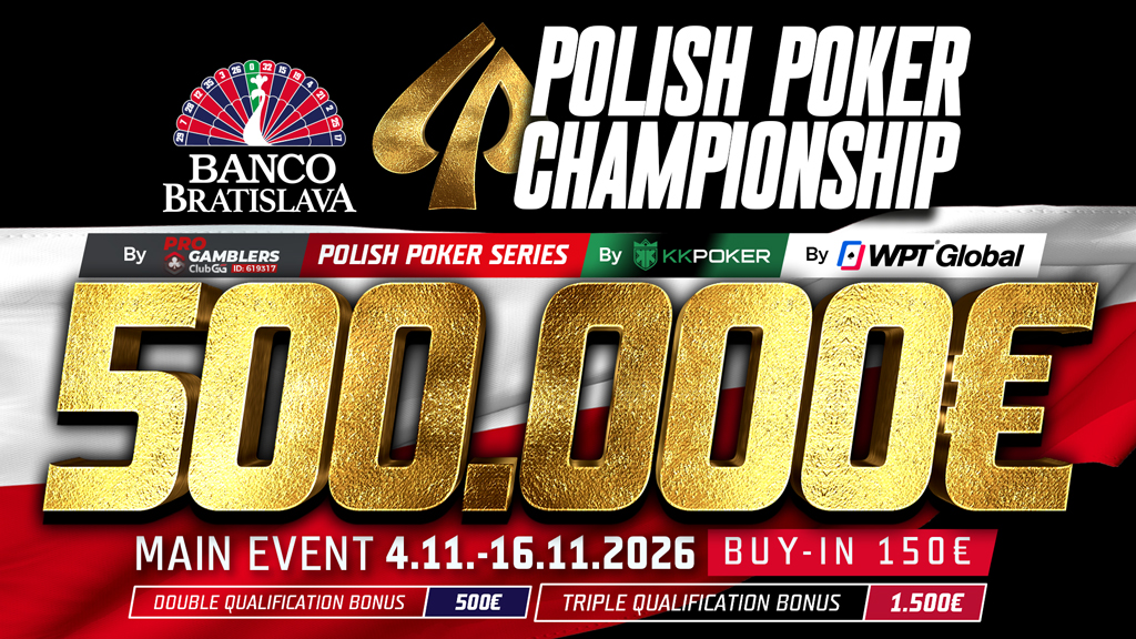 Polish Poker Championship 2026: Najväčší event roka v Banco Bratislava prinesie 500.000€ Main Event iba za 150€!