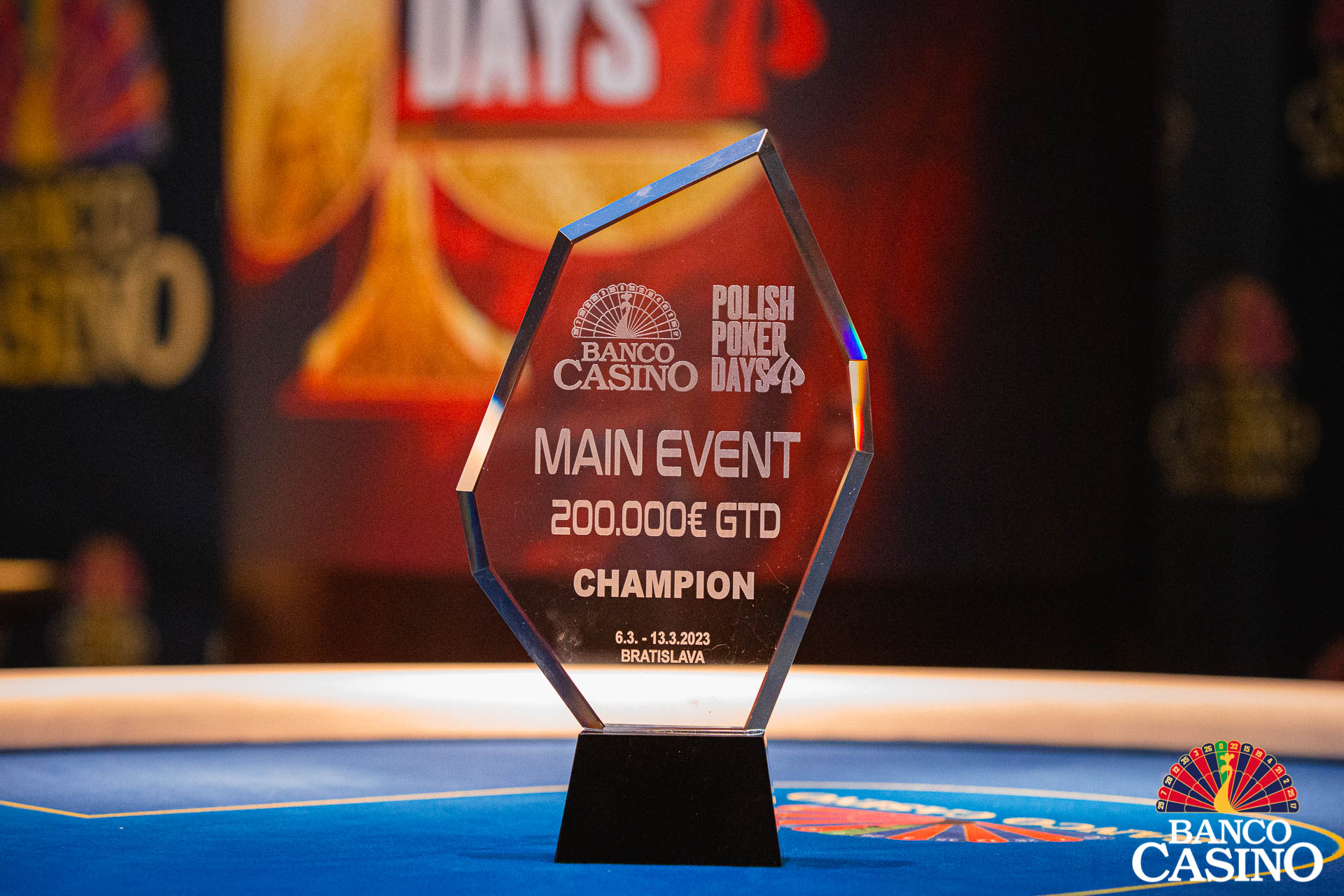 Polish Poker Days Main Event at Banco Casino with a 380,970€ prize pool and 3,735 entries!
