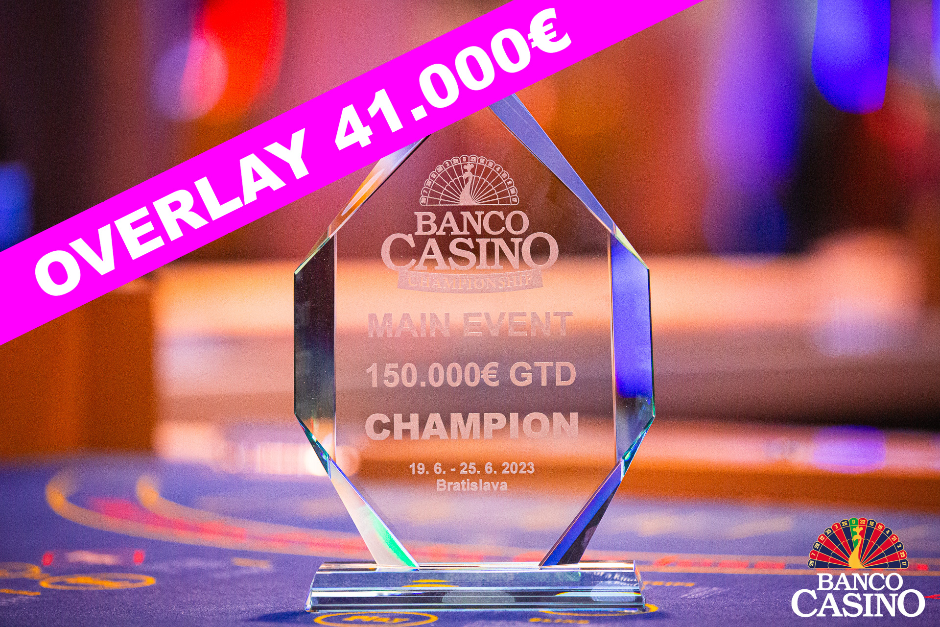 Banco Casino Championship 150,000€ GTD: 41,000€ missing from the guarantee before the last hyper turbo!