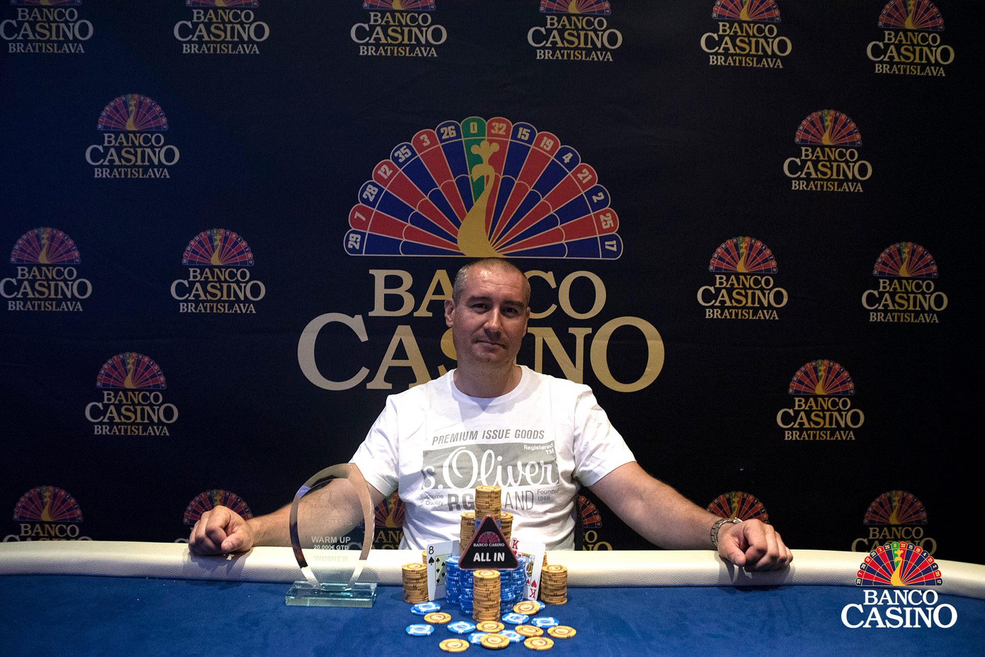 Gabriel Ižo gewann ohne Deal € 4.250 und wurde Banco Casino Masters Warm Up Sieger!