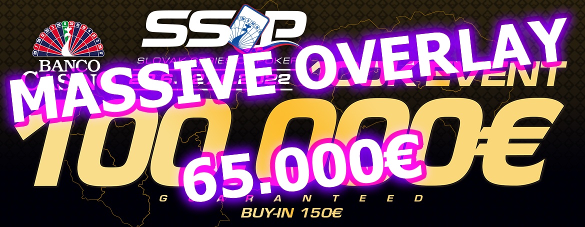 SSOP 100.000€ GTD – 1C / 1D: Brutálny overlay 65.000 hrozí v 100k Evente!