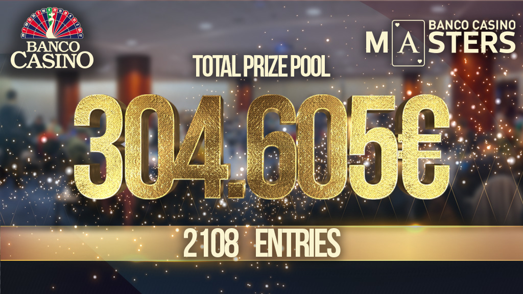 New Banco Casino Masters record – 2,108 entries, 304,605€ prize pool and 56,300€ waiting for the winner!