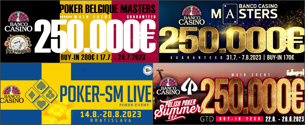 Extreme summer poker action at Banco Casino will bring more than 1,000,000€ GTD!