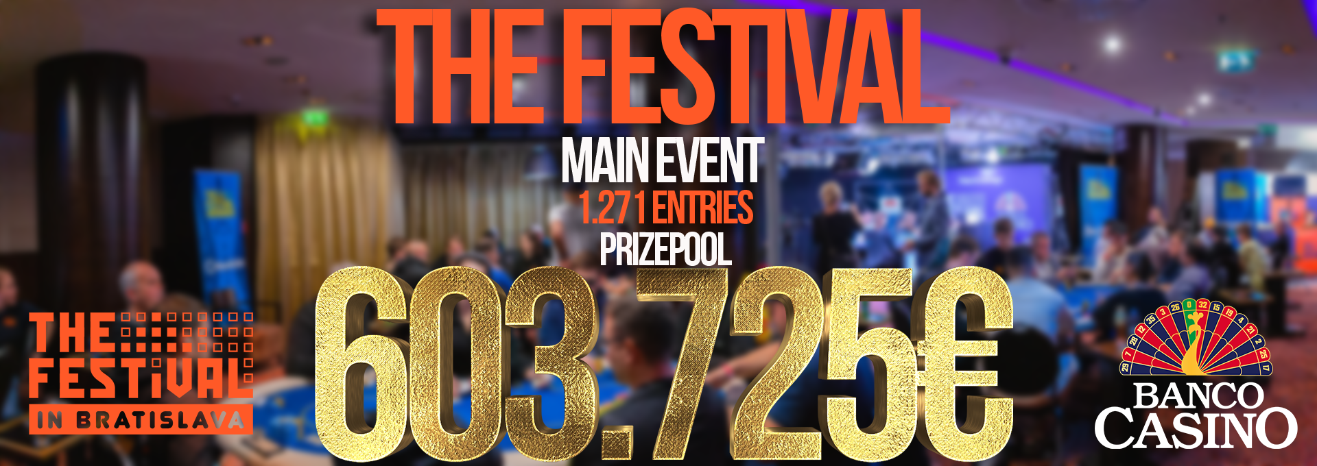TheFestival Main Event with 1,271 entries and a 603,725€ prize pool is looking for a champion who will take home 126,650€!