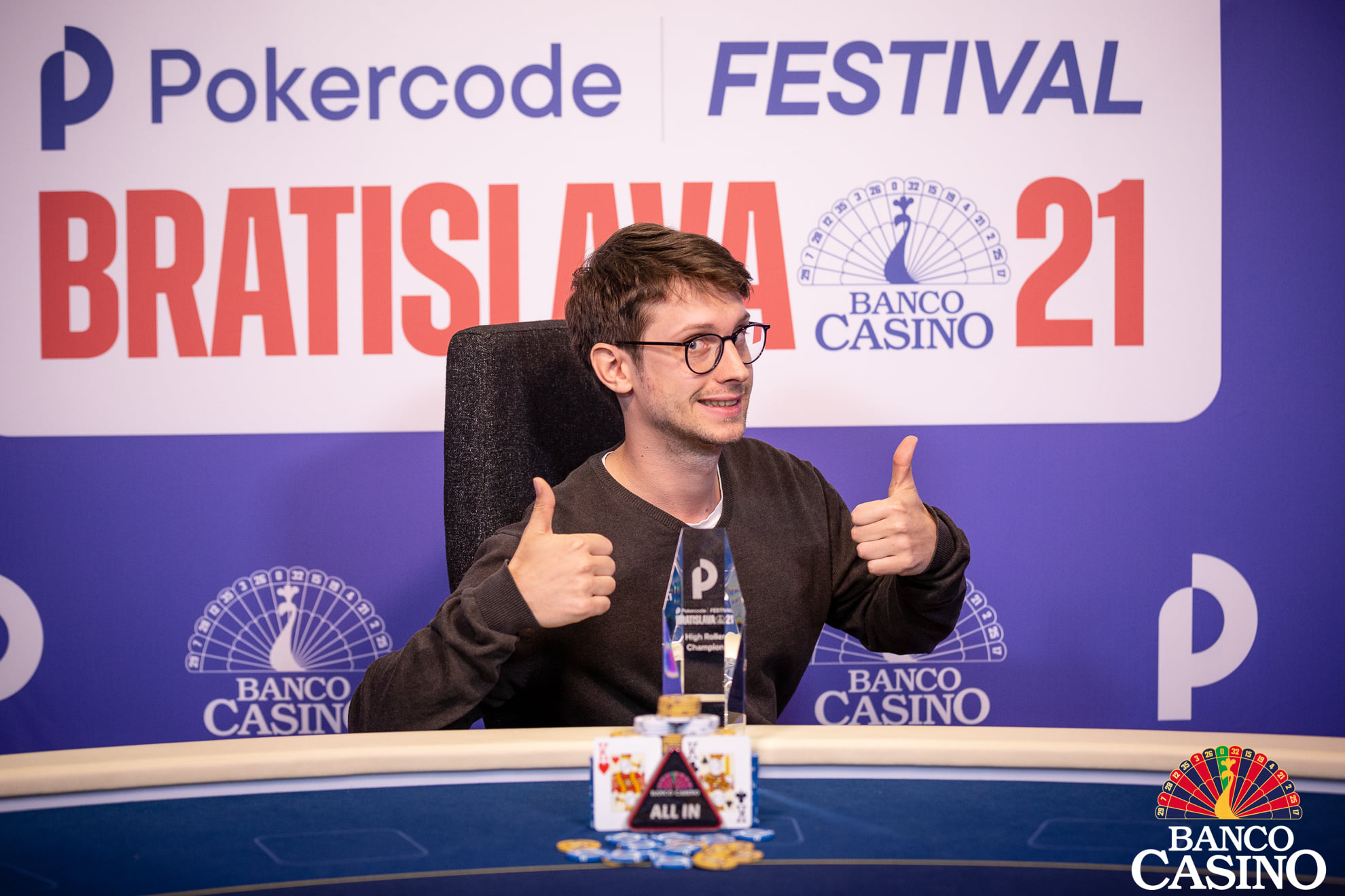 THE POKERCODE HIGHROLLER CHAMPION IN BANCO CASINO BECAME TIMO VOGT FOR 28,200€ AND TODAY, 25,115€ IT'S WAITING FOR THE MAIN EVENT CHAMPION!