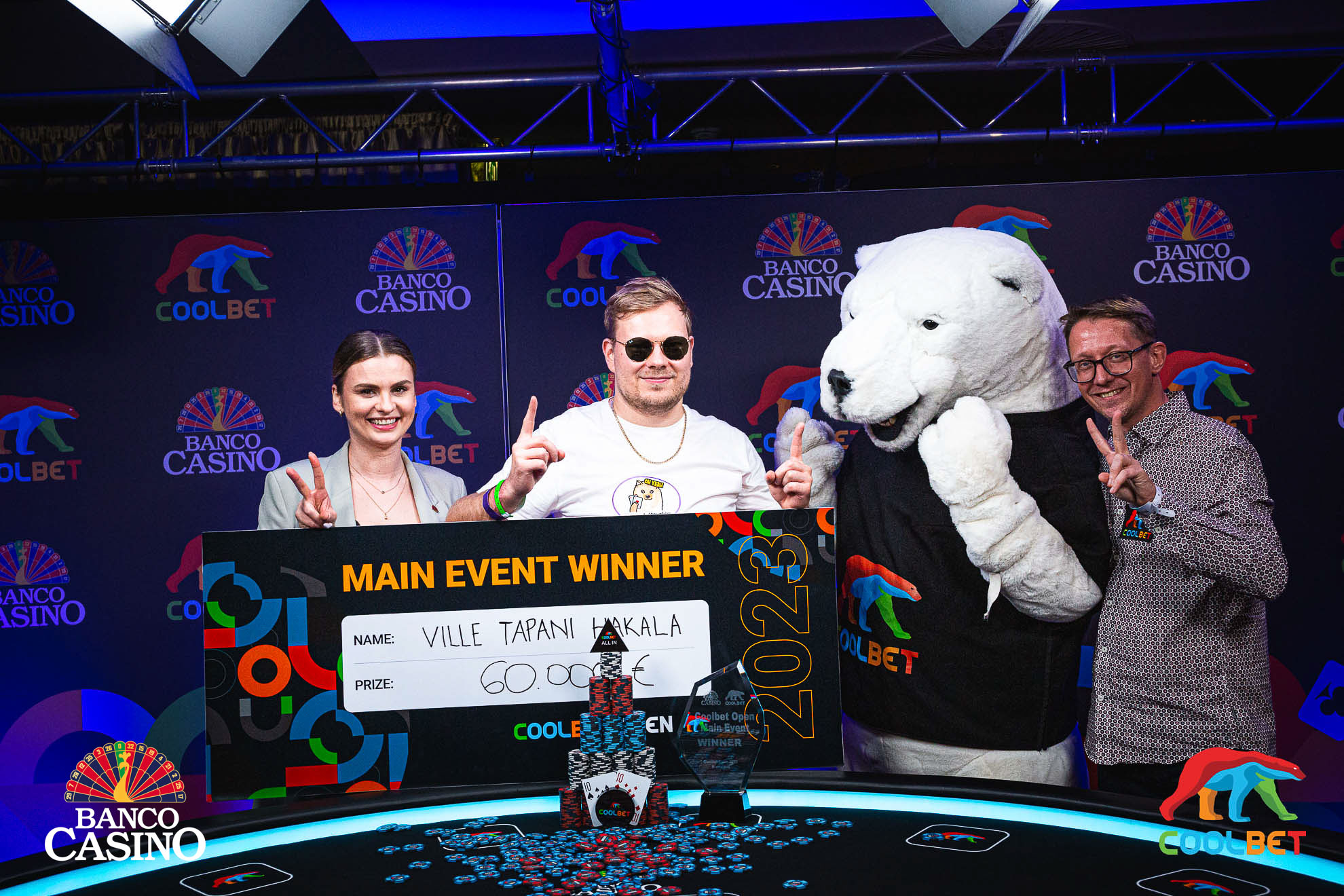 Trofej šampióna Coolbet Open v Banco Casino a odmena 60.000€ smeruje do Fínska!