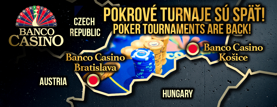 Pokrové turnaje v Banco Casino Košice sú späť!