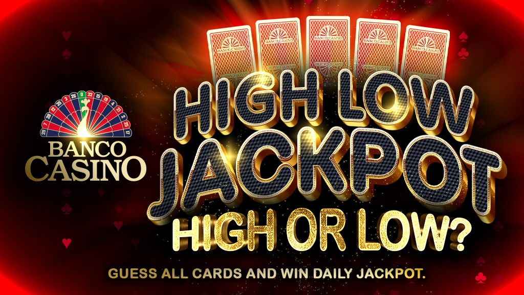 High Low JACKPOT - Win hundreds of Euros every day!