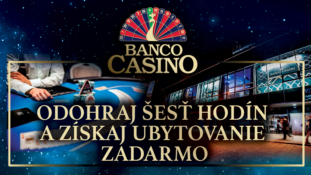 Odohrajte 6 hodín cash game a bývajte zadarmo!