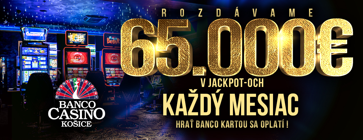 Rozdávame v JACKPOT-och viac ako 65.000€ !