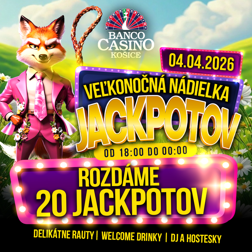 Veľkonočná nádielka jackpotov v Košiciach